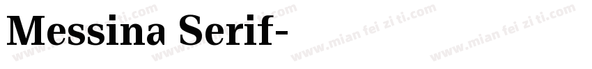 Messina Serif字体转换